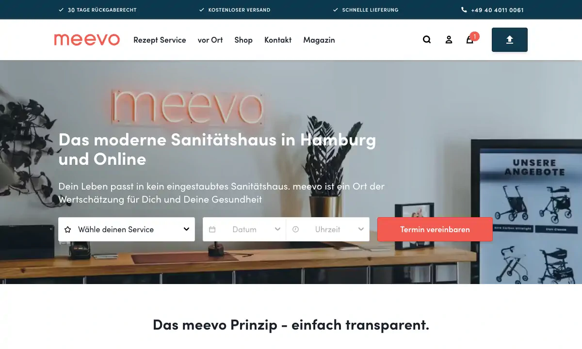 meevo homepage