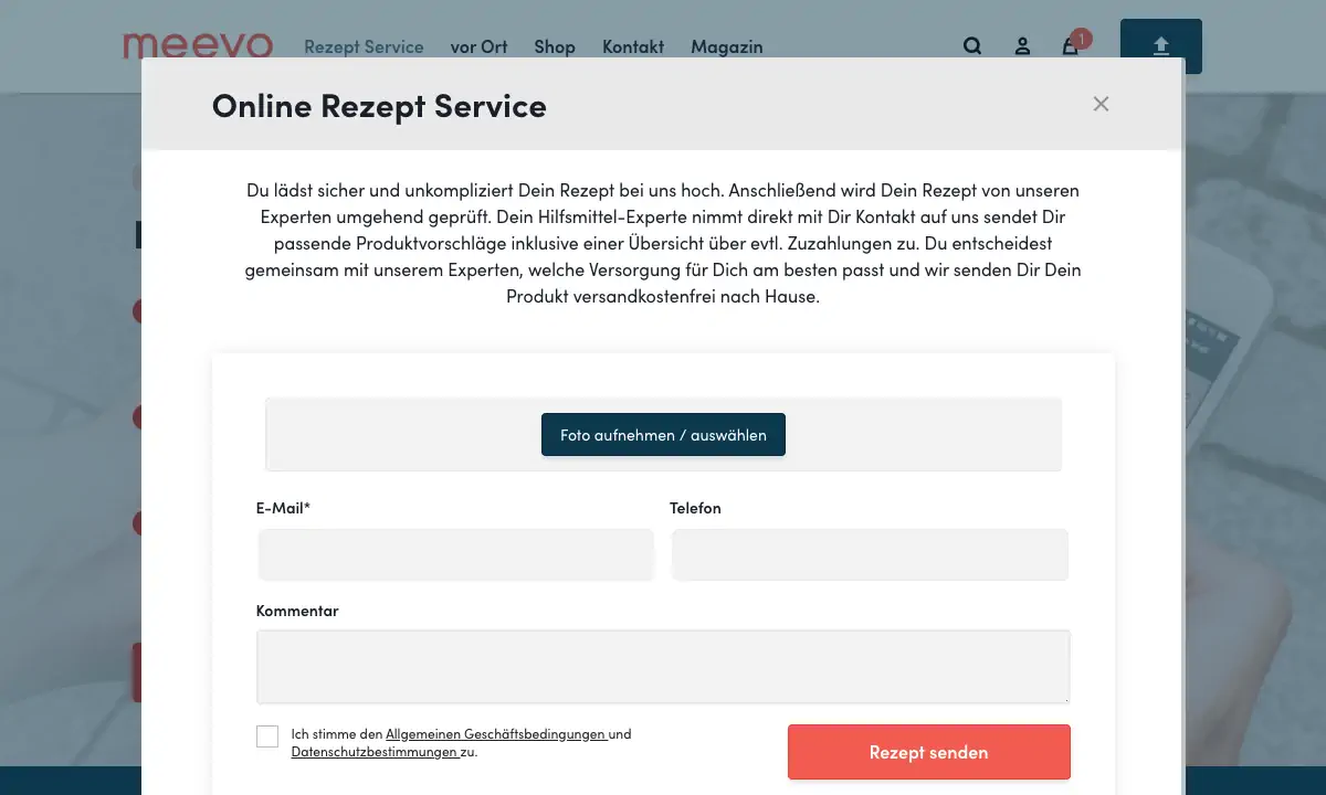 meevo online rezept service