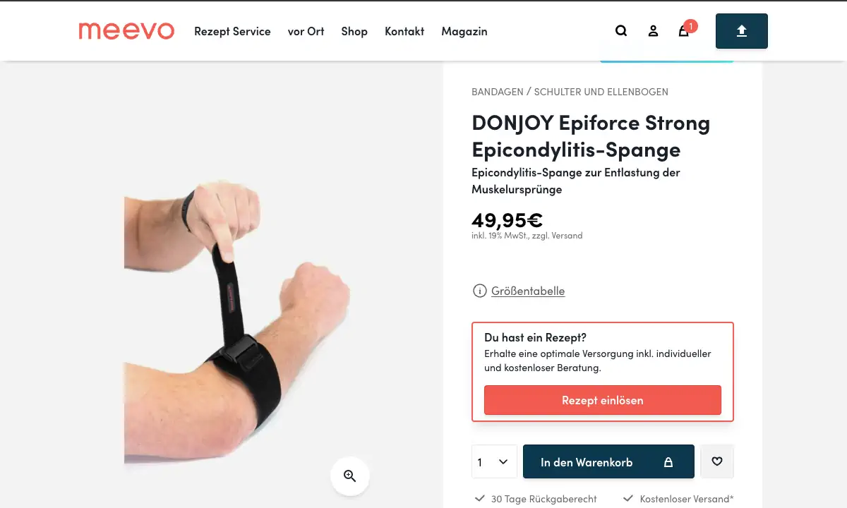 meevo product page
